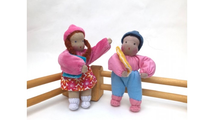 Dolls from Brazil, schoolchildren